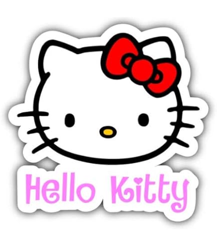 kittyページ Amazon.com: Funky Fusions 2 Pack Hello Cute Kitty Stickers